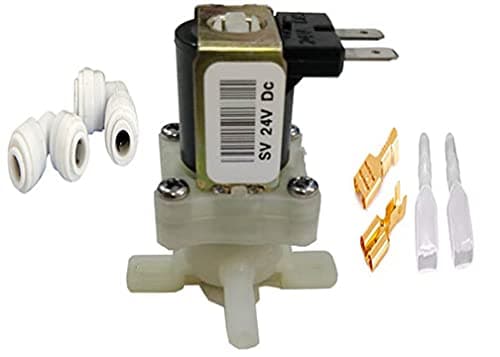 UPTECH Solenoid Valve 24 Volt 2.5 Amp DC for All Type of RO Water Purifiers (1, SV-Black)