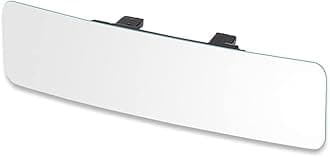 SkycropHD Rear View Mirror Frameless Car Interior Rearview Mirror Panoramic Wide Angle to Eliminate Blind Spots – Convex,11.8''(White)