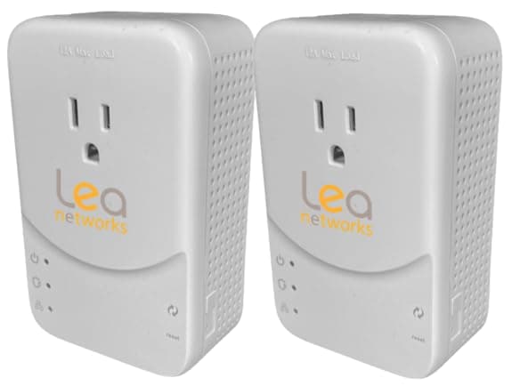 NetSocket1800 Powerline Adapter, HPAV2 MIMO, Filtered Outlet (2 Pack)