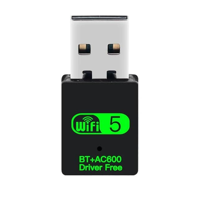 USB WiFi Bluetooth Adapter, 600 Mbps Dual Band 2.4G/5G Wireless WiFi Dongle, Driver Free - SaveBig.AE