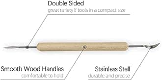 Augernis Pottery Sculpting Tools 32PCS Ceramic Clay Carving Tools Set for Beginners Expert Art Crafts Kid's After School Pottery Classes Club Children Students