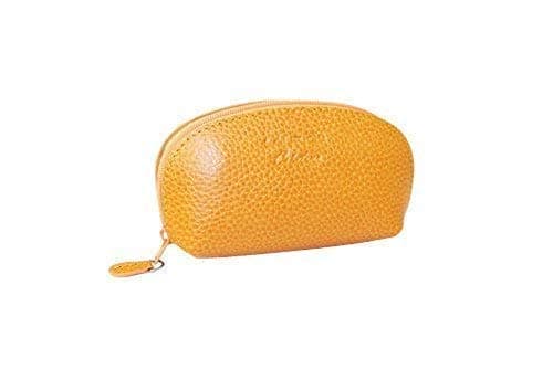 Spacious Small Change Leather Purse by Laurige - Orange