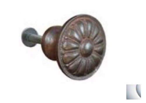 John Wright 88-763 Sun Burst Knob 32mm Chrome Finish