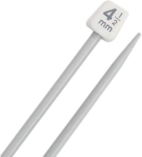 BiR Kraft 2 x 35cm Long Plastic Knitting Needles Single Pointed Sweater Needles | 4.5mm 35cm Long