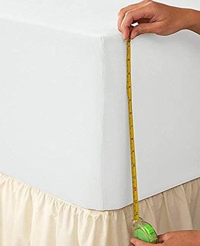 Pricebust] EXTRA DEEP FITTED SHEET DOUBLE SIZE WHITE 100% EGYPTIAN COTTON 200 THREAD COUNT 200TC 16" DEPTH