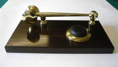 Large Solid Brass Gavel with Stand .. with free engraving and FREE UK delivery