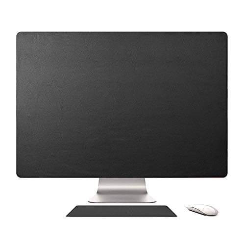 Case Star 27 Inch iMac Dust Cover Slim Computer Screen Cover Sleeve Protector with iMac Wireless Keyboard Cover case A1312 / A1419/A1862 (27-inch, Black with Keyboard Cover)