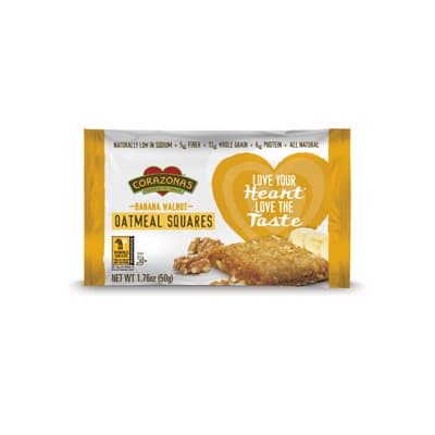 CORAZONAS Oatmeal Square Banana Walnut, 21.16-Ounce Boxes ( Value Bulk Multi-pack)