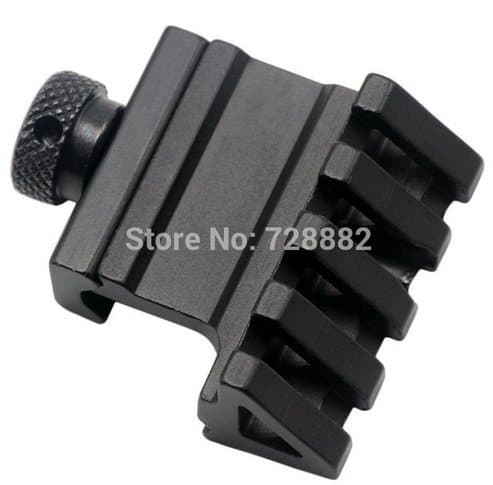Hunting 45 Degree Angle Offset Side 4 Slot Mount 20mm Picatinny Weaver Laser Scope Rail Mount Base Adapter