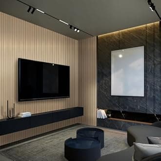 WADILE PVC Wood Grain Panels for Wall, 7.5 M Soundproof Wall Panels for Wall Paneling, 3D Wall Panels for Interior Decor, Cover 3 ㎡ Light Brown