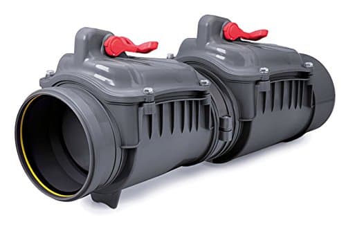 PVC Plastic Check Sewage Drain Non-Return Double Flap Valve Backwater Prevented 160mm