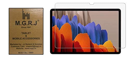 M.G.R.J® Tempered Glass Screen Protector Compatible for Samsung Galaxy Tab S7 Plus (12.4" inch) (-T970 / -T975 / -T976)