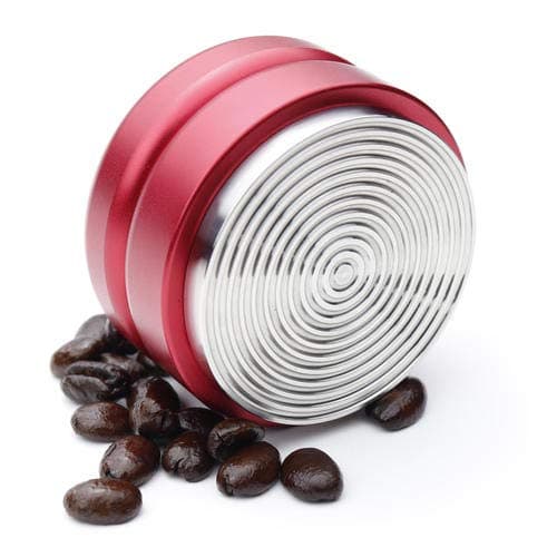 MindfulKing | 53mm Espresso Leveler Tool, Circular Distributor, Use for 54mm Breville, Spaziale, Pavoni Portafilters, Coffee Leveler Tool (Red)