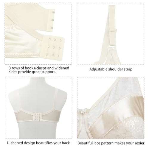 NORFULL Special Pocket Bra for Silicone Breast Forms Post Surgery Mastectomy Crossdressing Bra