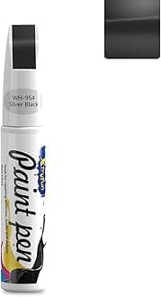 Touch Up Paint for Cars Paint Scratch Repair, Waterproof Auto Scratch Remover Pen (Silver Black)