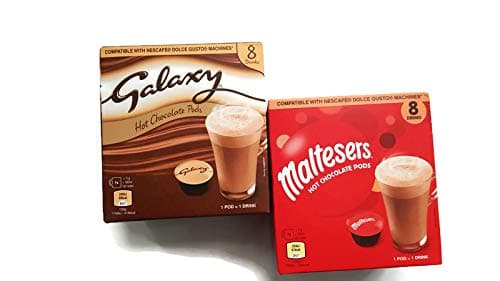 Maltesers & Galaxy Hot Chocolate pods 2 Pack Bundle