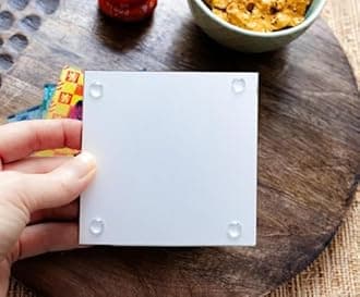 Glass Coaster Set, Multicolor