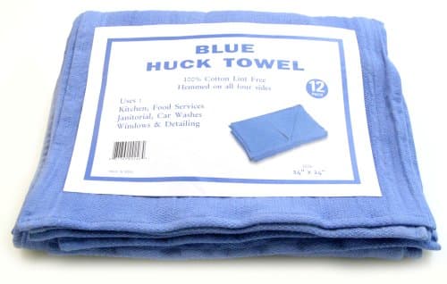 Galaxy Blue Huck Towels 12-Pack BHT12
