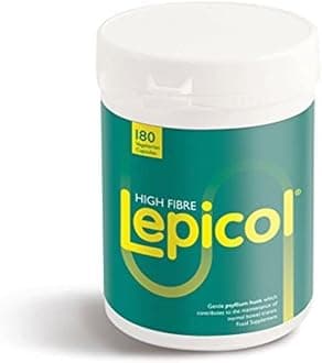 Lepicol Healthy Bowels Formula Vegetarian Capsules, 120 g, 180 Count