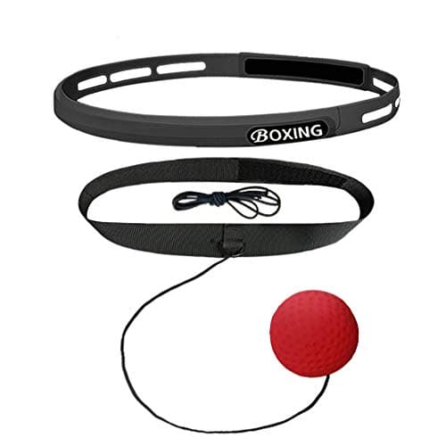 Frontoper Boxing Reflex Ball Fight Ball for Arm Strength Practice, Reaction Speed and Hand-Eye Coordination for Training and Fitness with 2 Pieces Headbands