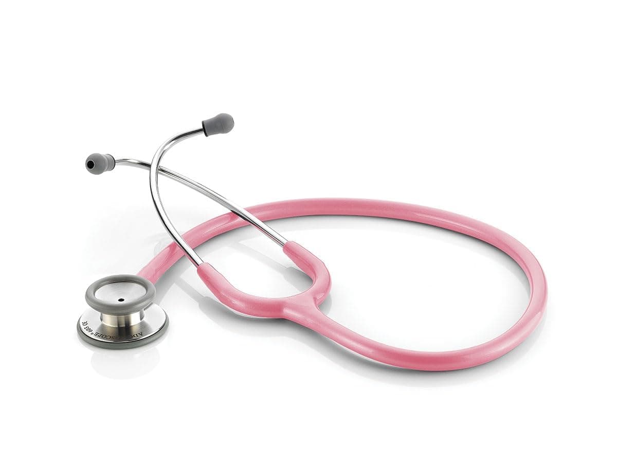 Adscope 603 Clinician Stethoscope with Tunable AFD Technology, 31 inch Length, Pink