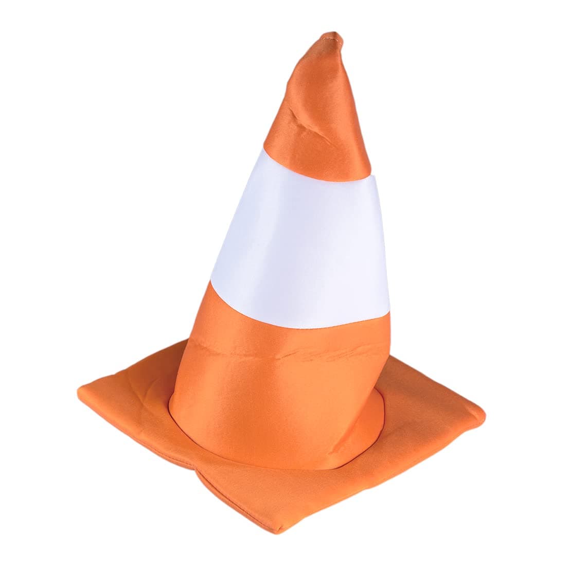 Orange & White Traffic Cone Hat, 1 Pc. - Stylish Design, Perfect for Costume Parties, Events, Stag Do, World Book Day, & More
