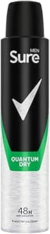 Sure Men Quantum Dry Antiperspirant Deodorant, 48h Anti-Sweat Protection 200 ML