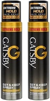 Gatsby Set and Keep Spray Extreme Hold | Hair Spray That Firmly Fixes The Created Style | 250ml (Pack of 2)