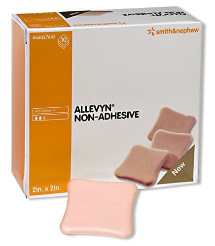 Allevyn Foam Dressing 2 X 2 Inch Square Non-Adhesive Without Border Sterile, 66027643 - Pack of 10