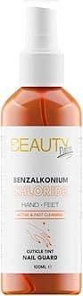 Benzalkonium Chloride Cuticle Tint, Deep Nail Cleansing I Coloring and Sanitizing I Nail Guard (100ML, Orange)