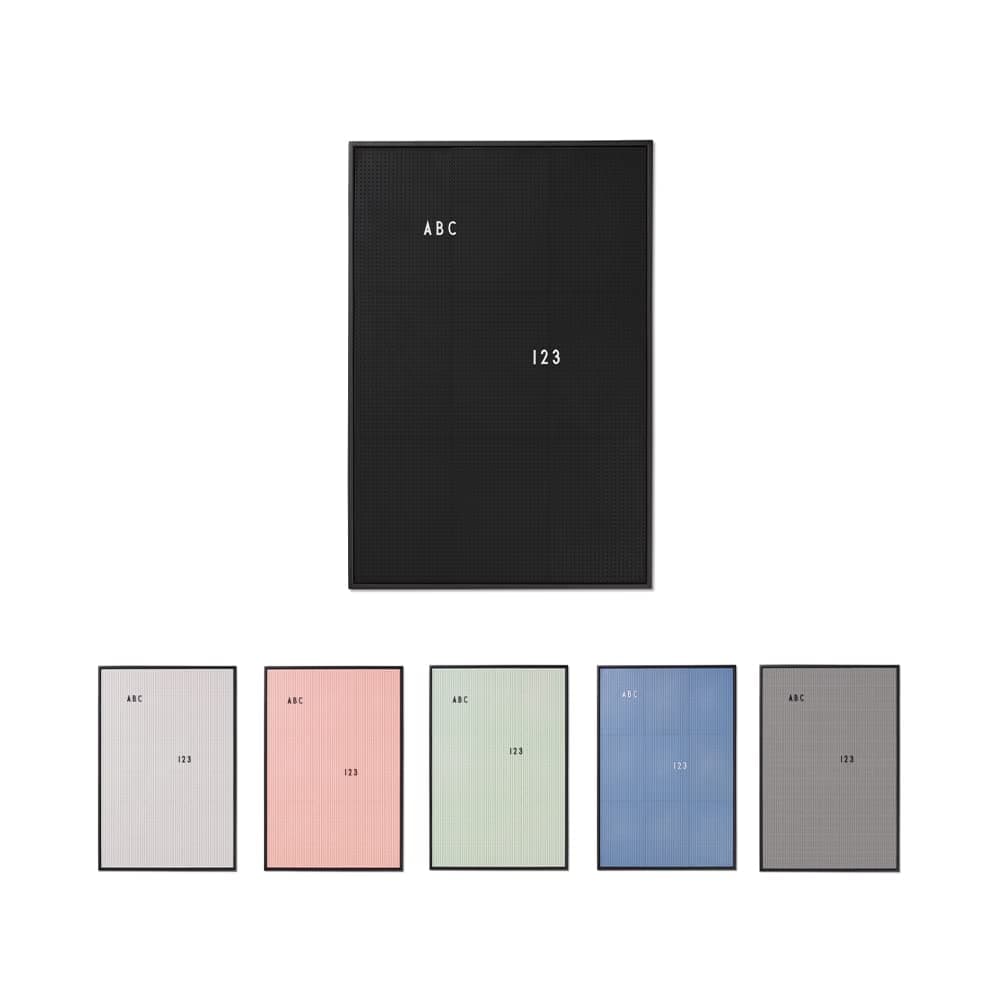 Design Letters Felt Memo Letter board | A2 Message board | Changeable Letter board for everyday | Aesthetic Room Decor for Home, Kitchen, Office Display | Black