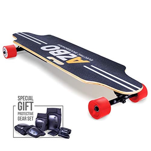 Electric Skateboard Longboard with Remote Control - Gift Protective Gear Set & 800W Dual Hub Motor UL2272 Certified/Motorized Powered Board C5 for Adults - 17 MPH Speed 8 Layers Maple