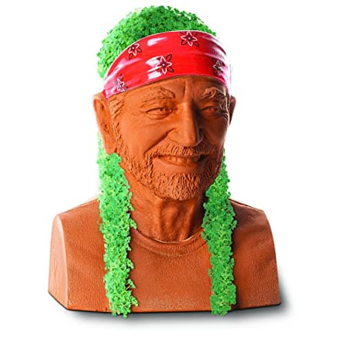 Chia Pet - Willie Nelson - with Seed Pack, Decorative Pottery Planter by Joseph Enterprises & Pet Unicorn with Seed Pack, Decorative Pottery Planter, Easy to Do and Fun to Grow