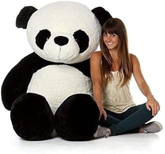 HUG 'n' FEEL SOFT TOYS Soft Toys Long Soft Lovable Huggable Cute Giant Life Size Toy Child Safe Best for Birthday Gift Valentine Gift for Girlfriend 6 FEET Panda Plush & Stuffed Toys