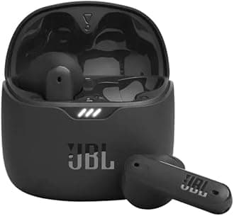 JBL Tune Flex in Ear Wireless TWS Earbuds with Mic, ANC Earbuds, Customized Extra Bass with Headphones App, 32 Hrs Battery, 4-Mics, IPX4, Ambient Aware, Bluetooth 5.2 (Black)