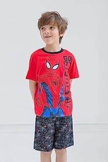 Marvel Avengers Captain America Iron Man Venom Hulk Cosplay Athletic T-Shirt and Shorts Outfit Set Toddler to Little Kid