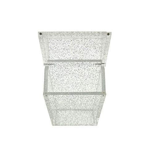 Acrylic Plastic Cigarette Box Case - Transparent Flip Top Cigarette Box Magnetic Hold 20pcs 100mm Cigarettes(1x50 Pcs Boxes), Hard Box and Perfect King Size for Cigarettes