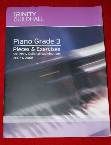 Trinity Guildhall Piano Grade 3 pieces & exercises 2007 & 2008 Paperback