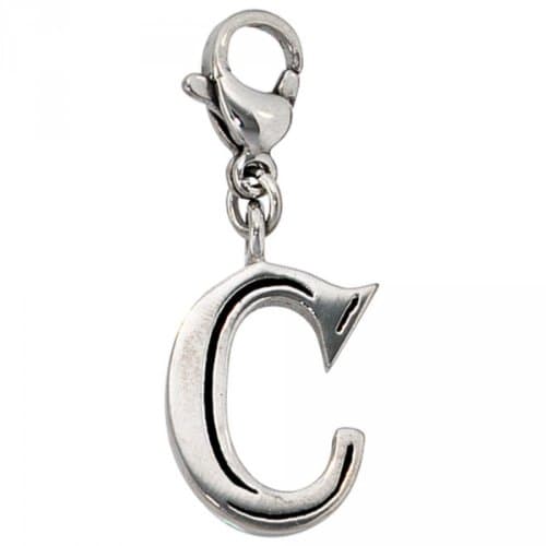 Letter pendant C stainless steel