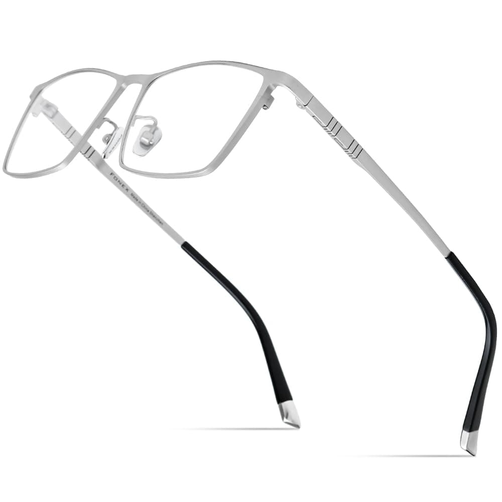 Titanium Glasses Frame for Men,Square Eyewear Full Optical Eyeglasses F85641