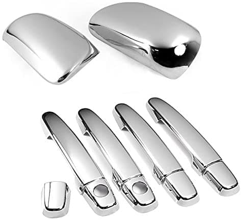 Chrome Side Door Handle and Mirror Covers for 2009-2013 Toyota Corolla / 2007-2011 Toyota Yaris