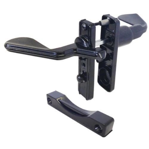 TechnologyLKScreen and Storm Door Latch, Non-Keyed, Surface Mount, for Inswinging Doors, Black