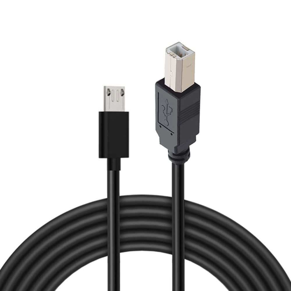 6FEET Micro USB to Printer Cable,USB 2.0 to USB Type B Cable,Android Phone pc to Printer Cable Printer,Scanner,Electronic midi Piano,Electronic Drum,Digital Piano and USB 2.0 Hard Disk