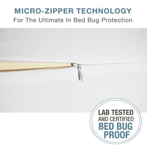 SafeRest Premium Low Profile Box Spring Encasement - Lab Tested Bed Bug Proof, Dust Mite Proof and Waterproof - Breathable, Noiseless and Vinyl Free - 5.5" - Queen Size