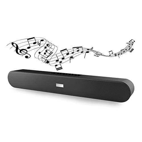 Bluetooth Sound Bar Stereo BT Speaker System, Wired and Wireless Speakers Multifunction Soundbar Subwoofer 3D Surround Audio for Home Theater/Phone/Projector/TV/FM Radio(No Remote) (Black)