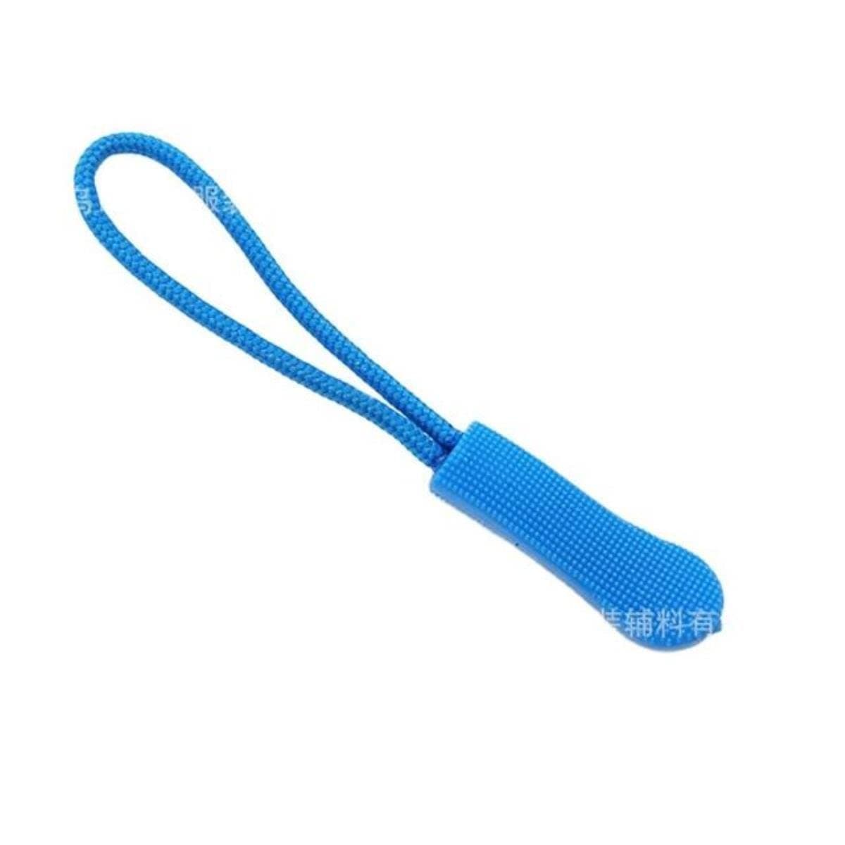New 10-80pcs Zipper Pull Clip Broken Buckle Fixer Zip Cord Tab Travel Bag Suitcase Tent-sky blue,Zipper Puller Rope,80pcs