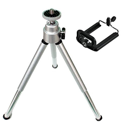 MStick Lightweight Mini Tripod with Phone Mount (Silver)