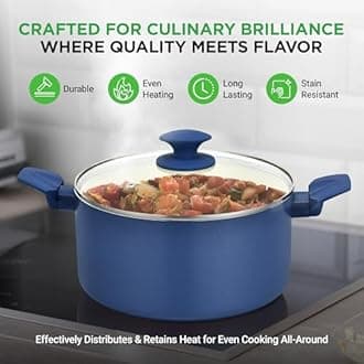 NutriChef54 Piece Professional Grade Complete Home Kitchen Cookware Set, Ceramic Non-Stick Bakeware, Pot and Pans Kit, Cool-Touch Handles, Safe for Gas, Electric, Induction Cooktops, Easy Clean