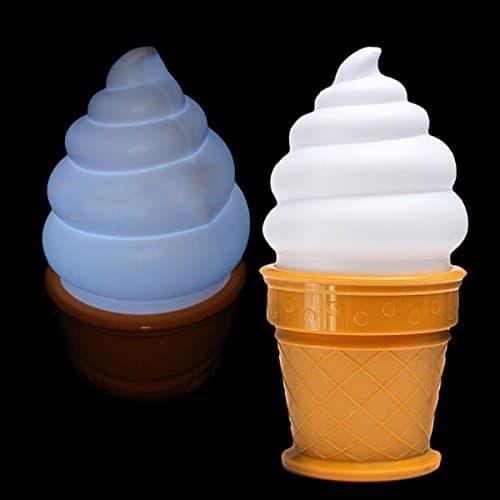 Novelty Ice Cream Shaped Night Light Desk Table Lamp