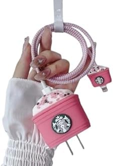 Soomio for Samsung Galaxy 25W USB Type-C Fast Charger Silicone Case Cover with Cartoon Character, 360 Degree Complete Protection (Star Bk Pink)